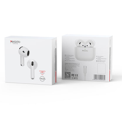 Handsfree Bluetooth Yesido TWS31S, TWS, White