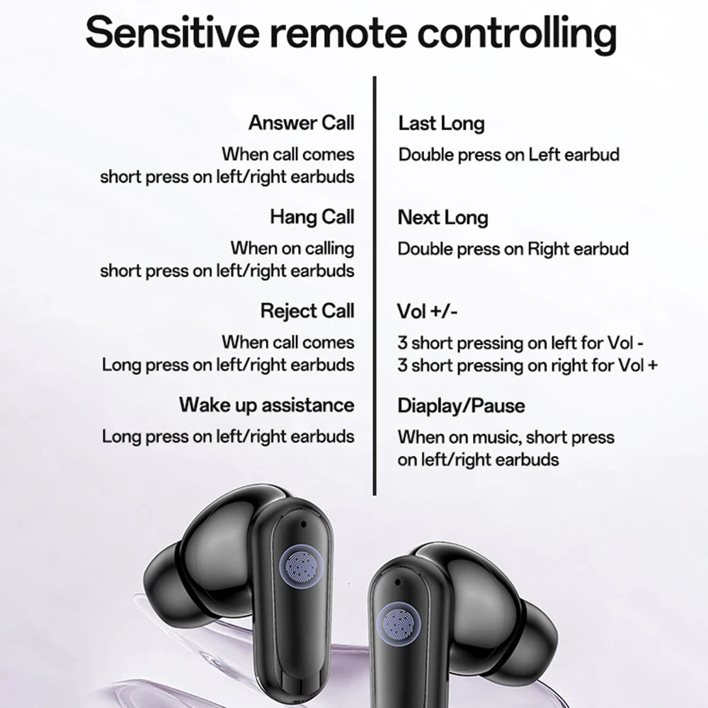 Handsfree Bluetooth Yesido TWS38, TWS, Μαύρο