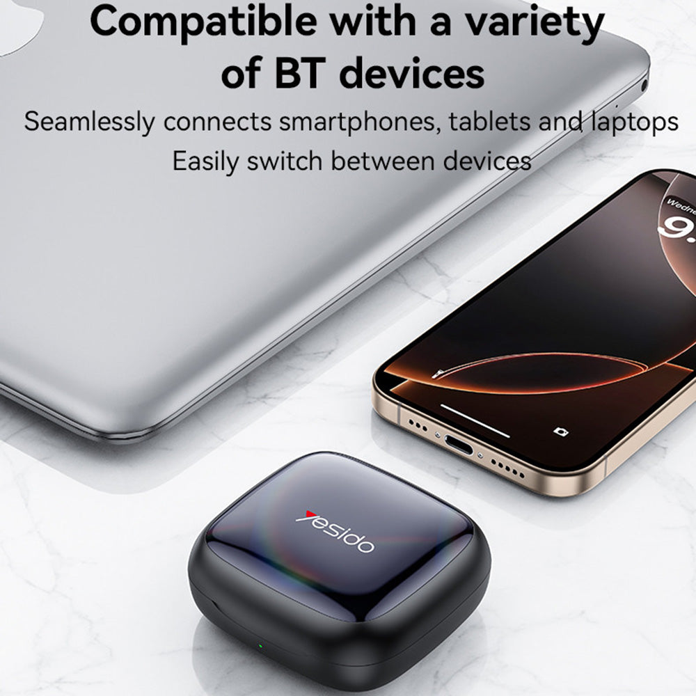 Handsfree Bluetooth Yesido YSP24, TWS, Μαύρο
