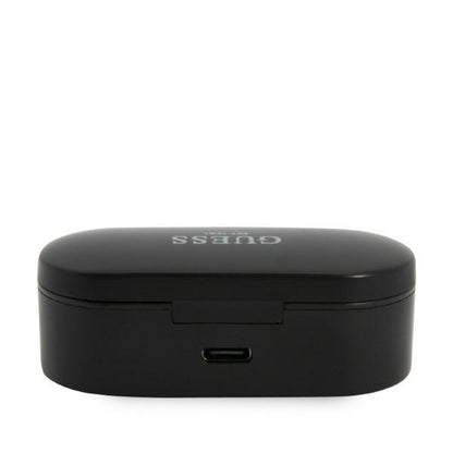 Handsfree Bluetooth Guess Classic Logo, TWS, Μαύρο
