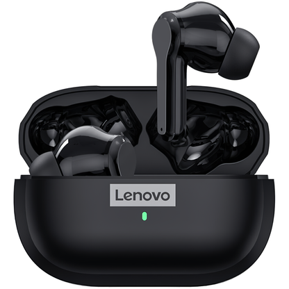 Bluetooth handsfree Lenovo LP1S, TWS, μαύρο