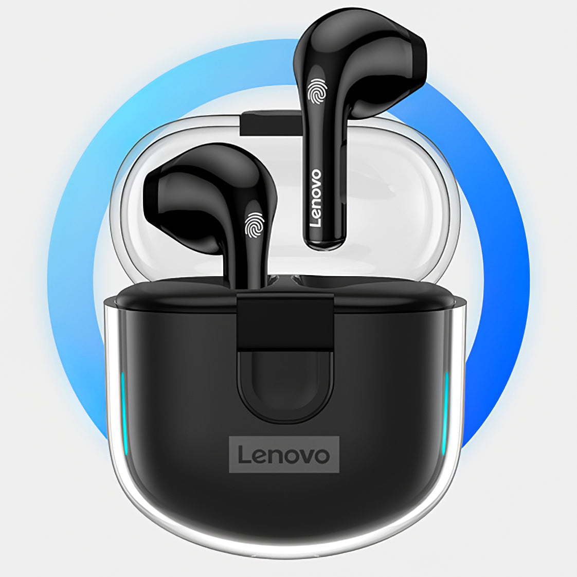 Handsfree Bluetooth Lenovo LP12, TWS, Μαύρο