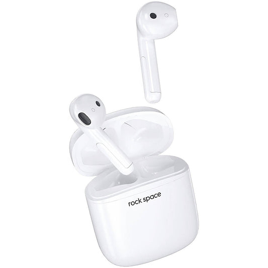 Ασύρματα ακουστικά Bluetooth Rock Space EB100, TWS, Λευκό
