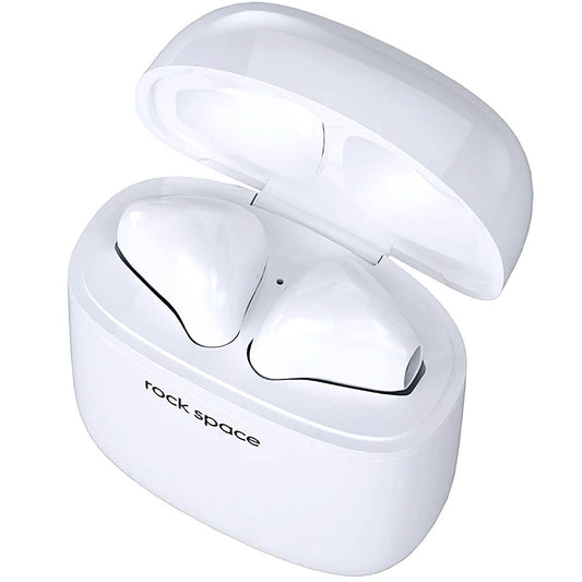 Ασύρματα ακουστικά Bluetooth Rock Space EB100, TWS, Λευκό