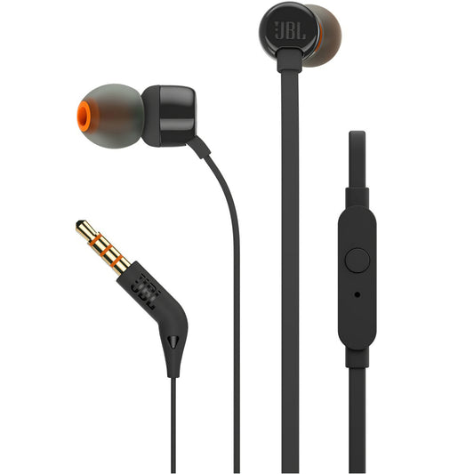 Handsfree 3.5mm JBL T110, Μαύρο JBLT110BLK