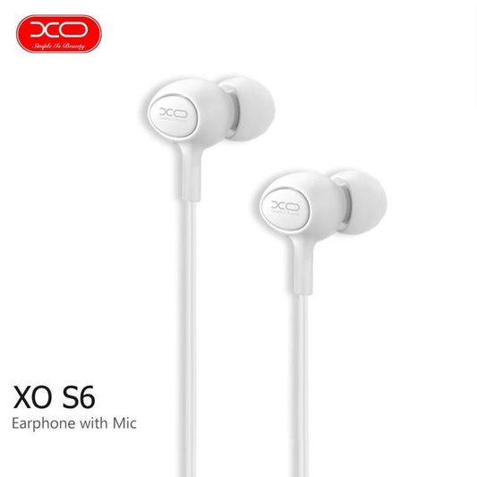 Handsfree 3.5mm XO Design S-6 Candy, Λευκό