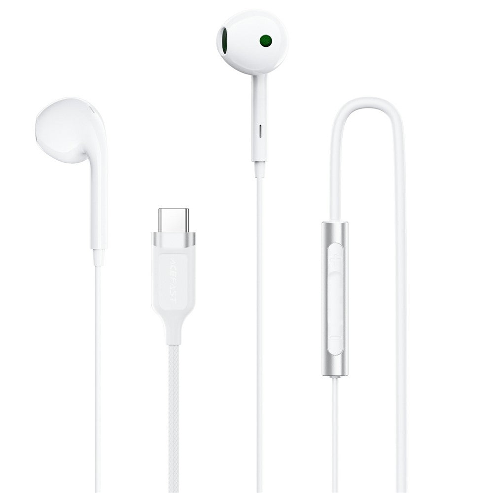 Handsfree USB-C Acefast L7, Λευκό