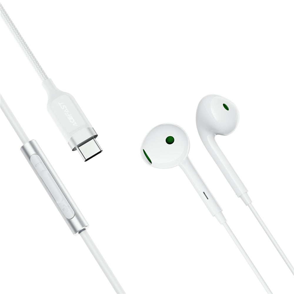 Handsfree USB-C Acefast L7, Λευκό