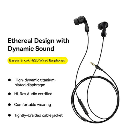 Handsfree USB-C Baseus Encok CZ20, Μαύρο A00171400113-00