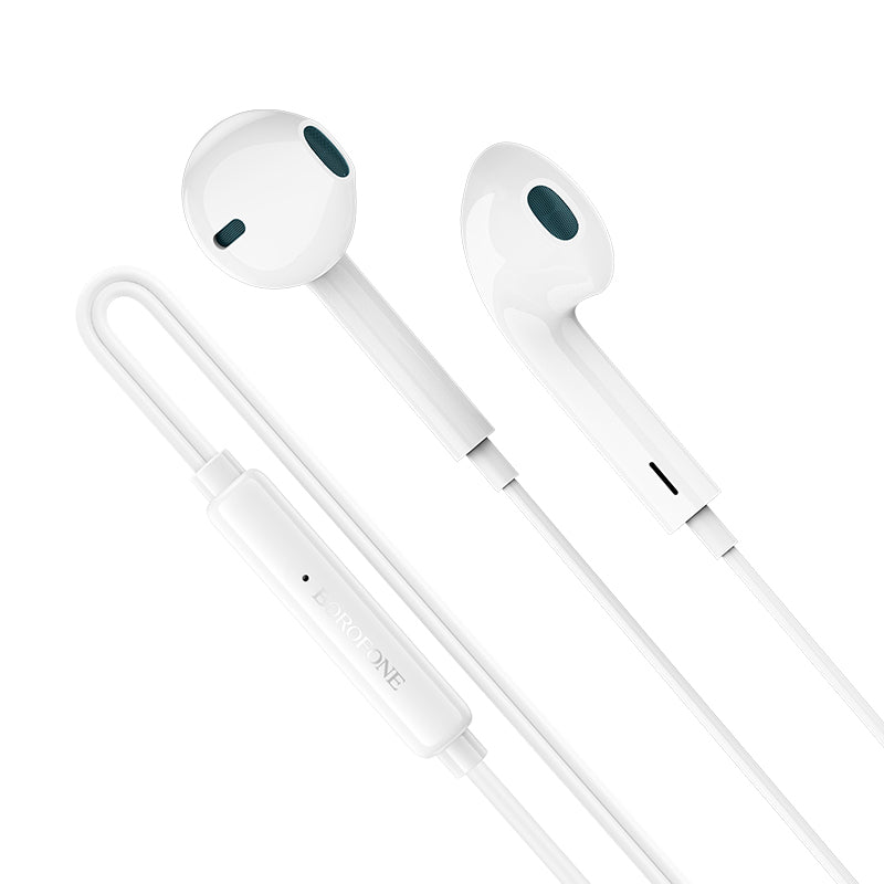 Ακουστικά handsfree USB-C Borofone BM100 Fuente, Λευκό