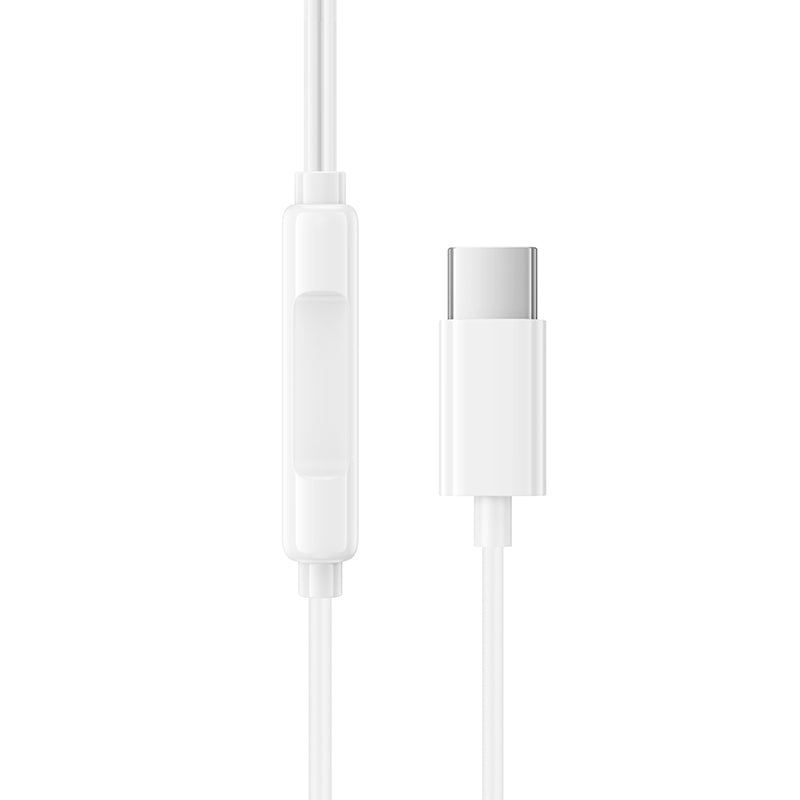 Ακουστικά handsfree USB-C Borofone BM100 Fuente, Λευκό