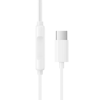Ακουστικά handsfree USB-C Borofone BM100 Fuente, Λευκό