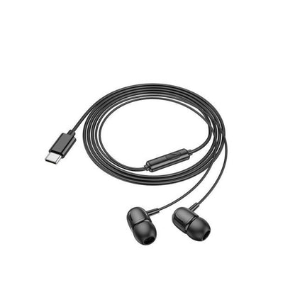 Handsfree USB-C Borofone BM77 Delicious, Μαύρο