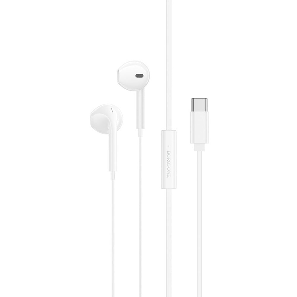 Handsfree USB-C Borofone BM99 Star, Λευκό