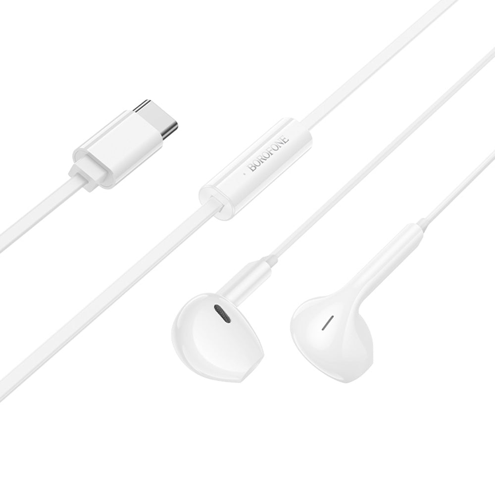 Handsfree USB-C Borofone BM99 Star, Λευκό