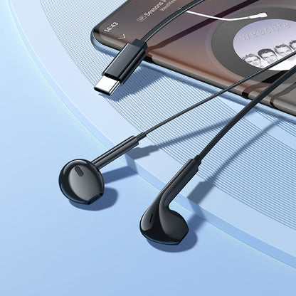 Handsfree USB-C Borofone BM99 Star, Μαύρο