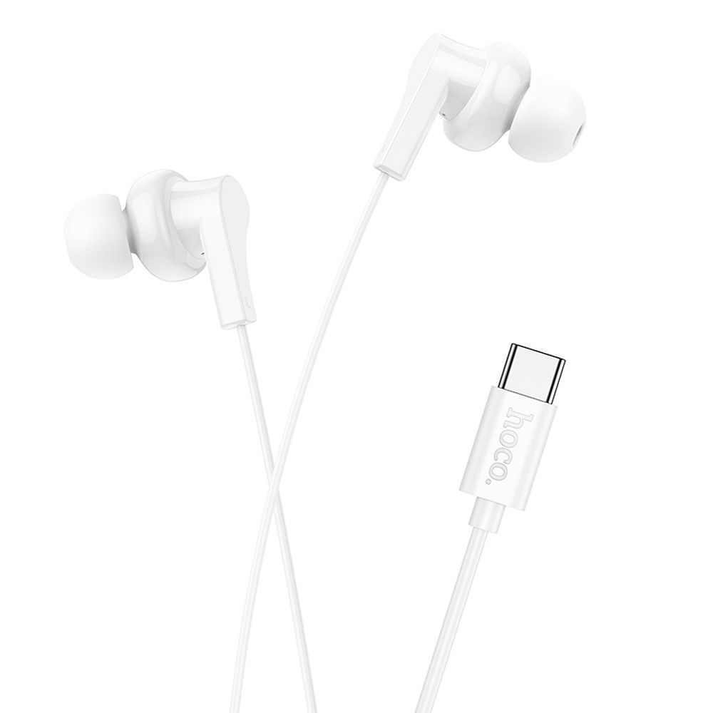 Handsfree USB-C HOCO M114, White