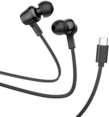 Handsfree USB-C HOCO M86, Μαύρο