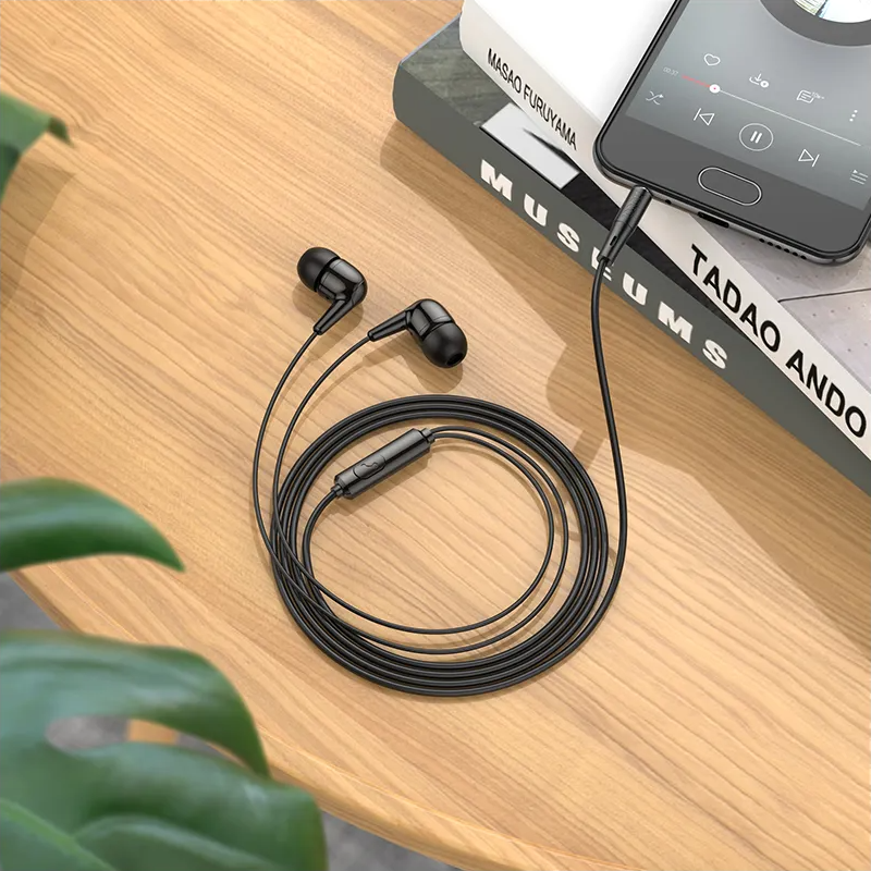 Handsfree USB-C HOCO M97, Μαύρο