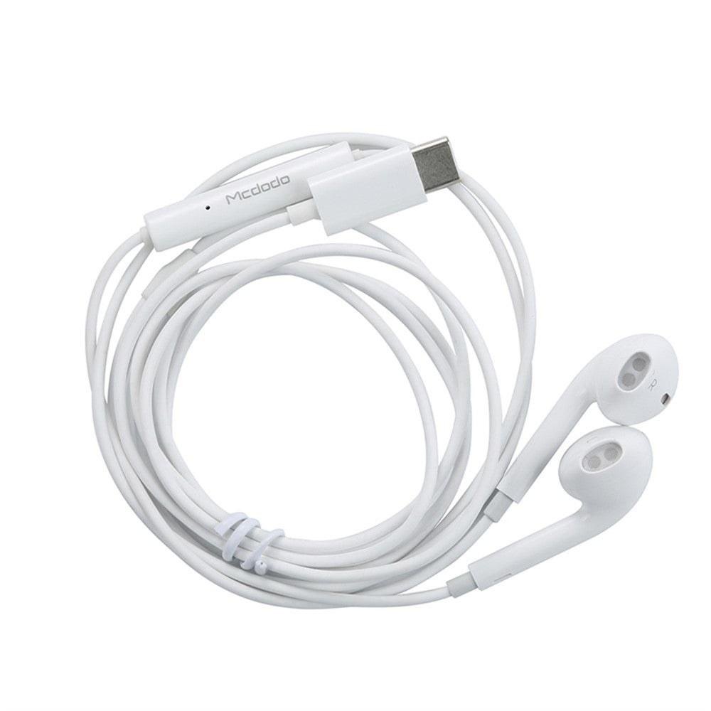 Handsfree USB-C McDodo HP-6071 Element, 1.2m, White