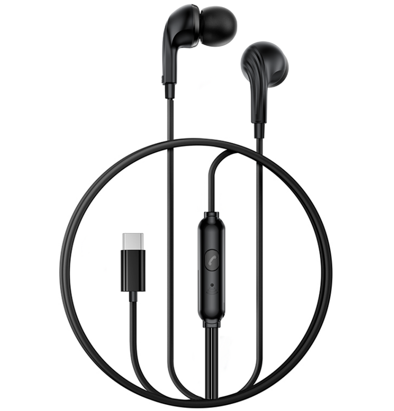 Handsfree USB-C XO Design EP82, Μαύρο