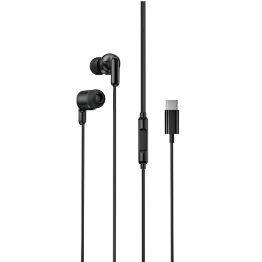 Ακουστικά Handsfree USB-C XO Design EP84, Μαύρο