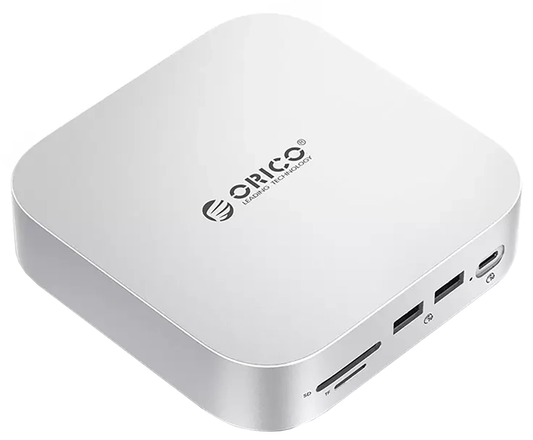 Πολυλειτουργικός Hub Orico MiniLink M48PR για Apple Mac Mini M4, 9σε1, Ασημί