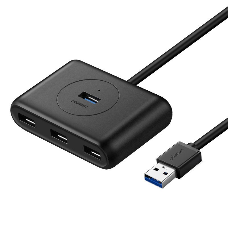 Hub USB UGREEN CR113, 4 x USB-A 3.0, 0.5m, Μαύρο