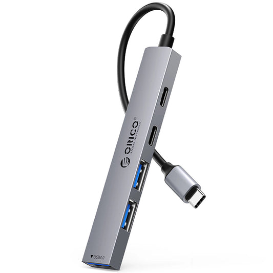 Hub USB-C Orico YSB4-U2, 1 x USB-A 3.0 - 2 x USB-A - 2 x USB-C, Γκρι
