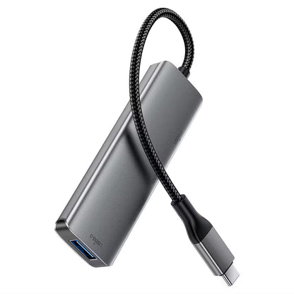 Hub USB-C Acefast J15, 4σε1, Γκρι
