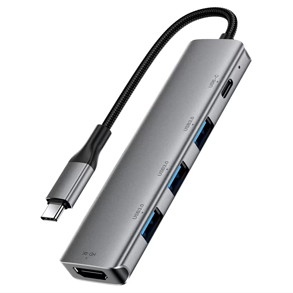 Hub USB-C Acefast J16, 5σε1, Γκρι