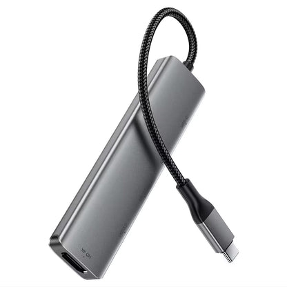 Hub USB-C Acefast J16, 5σε1, Γκρι