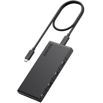 Hub USB-C Anker, 1 x USB-A 3.0 - 2 x USB-A - 3 x USB-C - 2 x HDMI - 1 x RJ45 - 1 x SD, Μαύρο A83A2G11