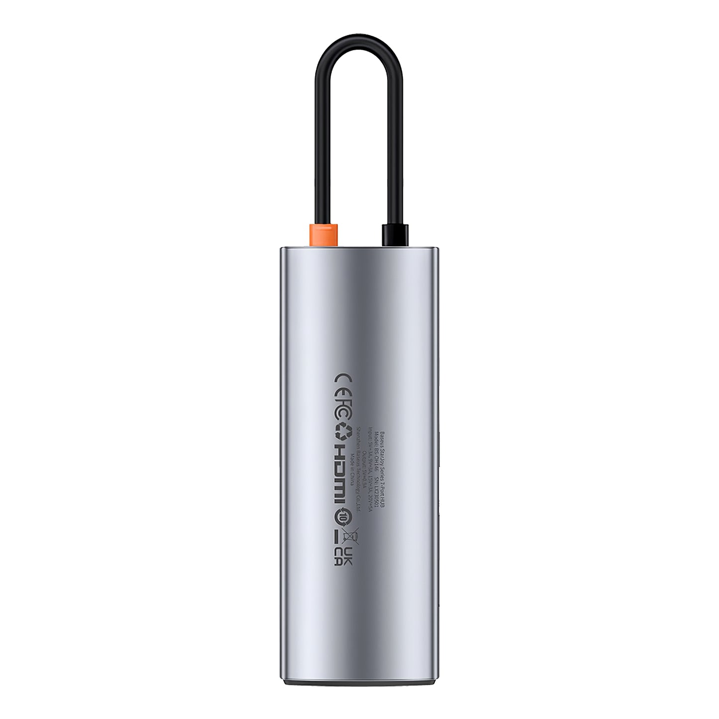 Baseus Joystar USB-C Hub, 3 x USB-A 3.0 - 1 x USB-C - 1 x HDMI - 1 x SD - 1 x microSD, Ασημί B000307088111111-00 