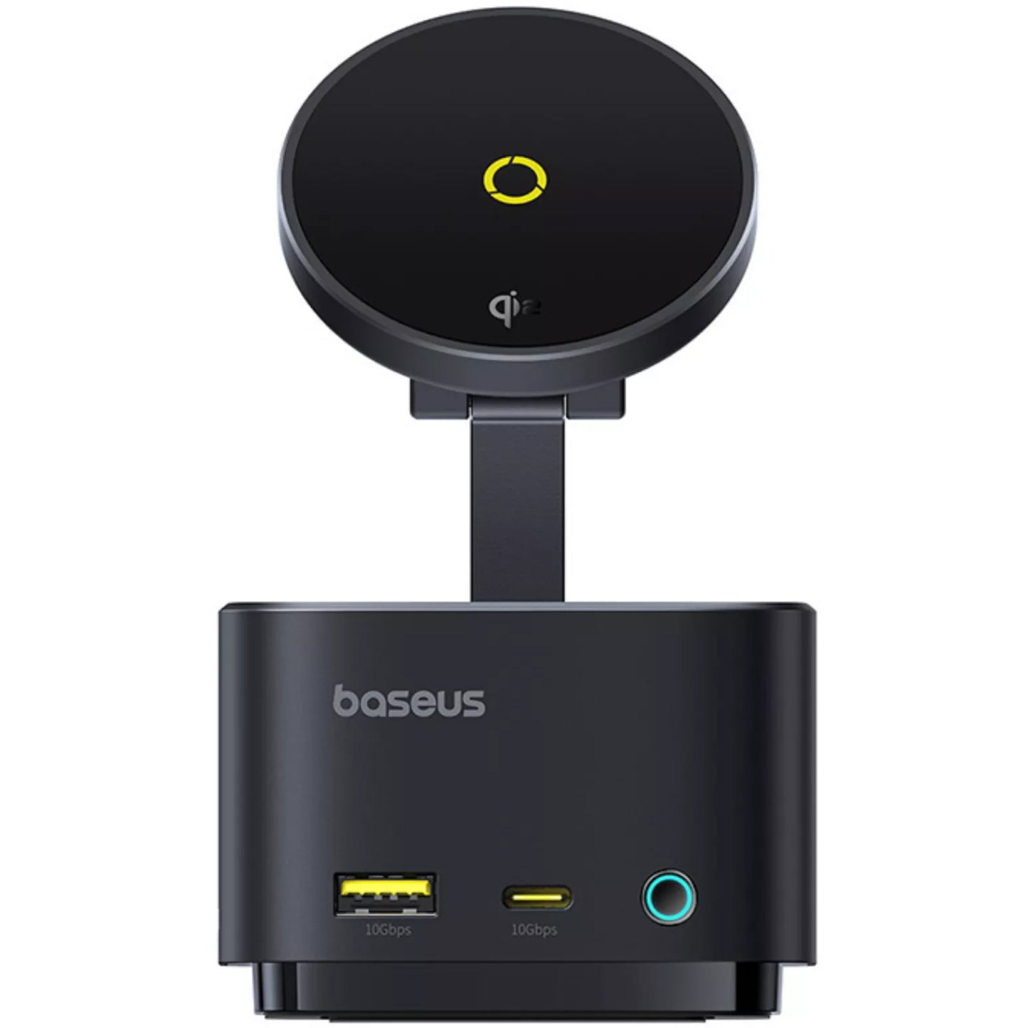 Hub USB-C Baseus MagPro II 7in1, 1 x USB-A - 2 x USB-C - 1 x HDMI - 1 x QI - 1 x SD - 1 x microSD, Μαύρο B00072900121-00