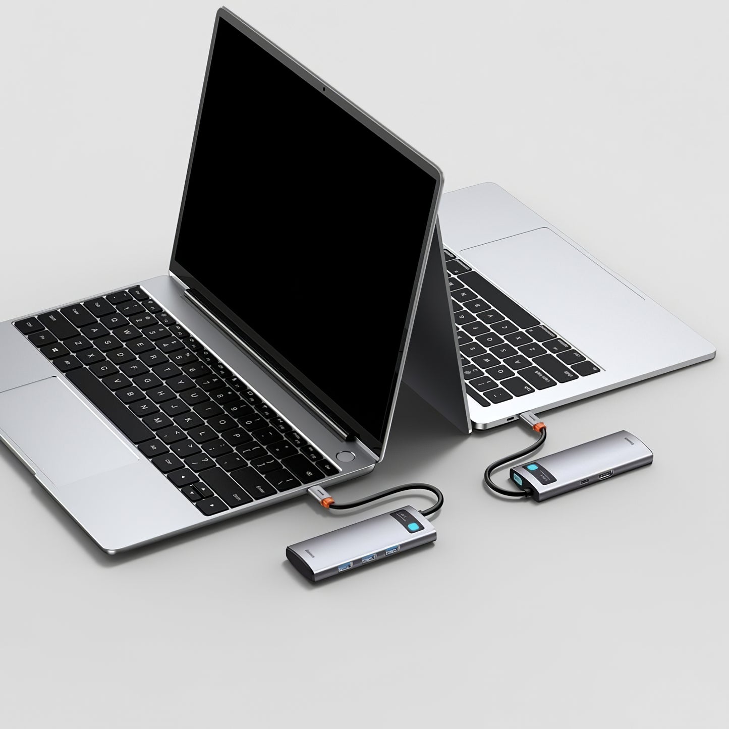 Διανομέας USB-C Baseus Metal Gleam, 3 x USB-A - 1 x USB-C - 1 x HDMI, γκρι WKWG020013 