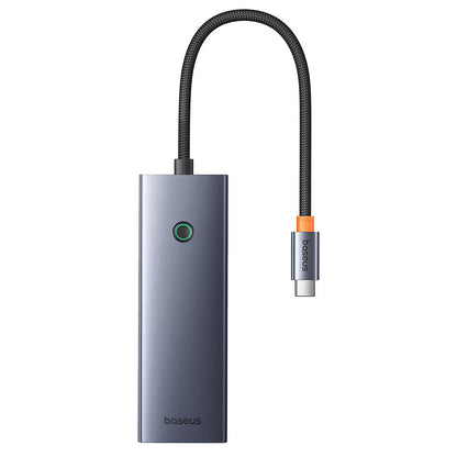 Hub USB-C Baseus UltraJoy, 3 x USB-A 3.0 - 1 x USB-C - 1 x HDMI - 1 x SD - 1 x microSD, Γκρι B00052803811-00