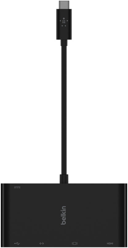Hub USB-C Belkin Connect, 1 x USB-A 3.0 - 1 x USB-C - 1 x HDMI - 1 x VGA - 1 x RJ45, Μαύρο AVC004btBK