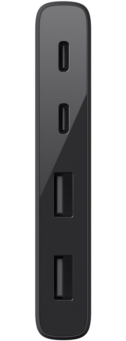 Hub USB-C Belkin Mini, 2 x USB-A 3.1 - 2 x USB-C, Μαύρο F4U090btBLK