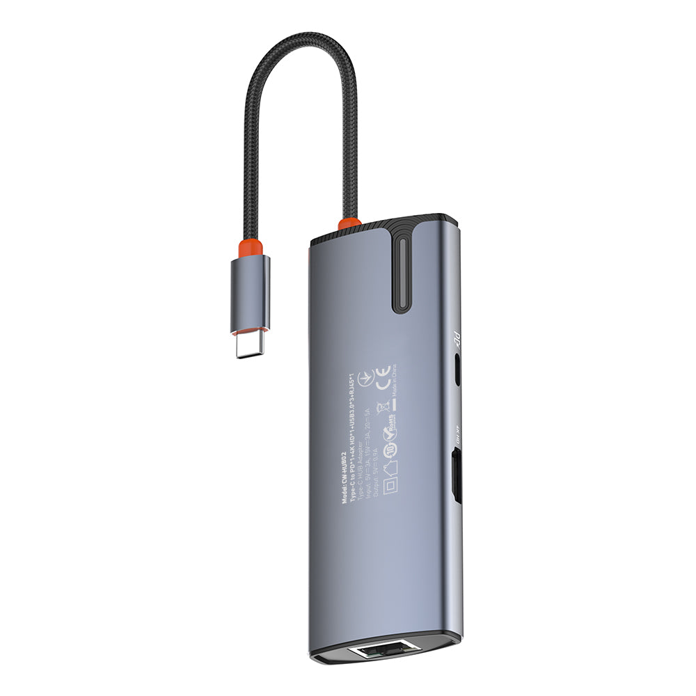 ColorWay CW-HUB02 USB-C Hub, 6in1, Silver