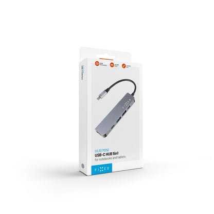 Hub USB-C Fixed, 4in1, Γκρι