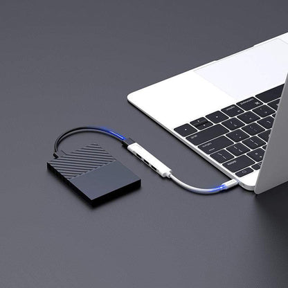 Hub USB-C HAVIT HB41, 4σε1, Ασημί