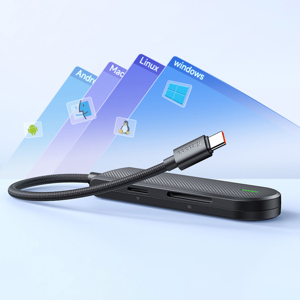 Hub USB-C McDodo HU-1430 Star, 5 σε 1, Μαύρο