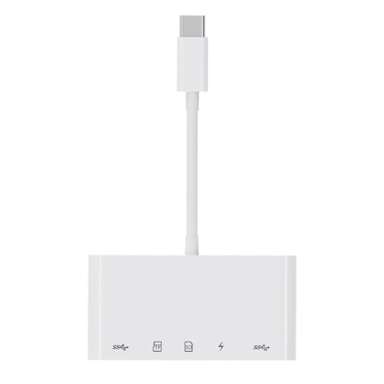 OEM USB-C Hub NK-1032TC, 2 x USB-A - 1 x USB-C - 1 x SD - 1 x microSD, Λευκό 