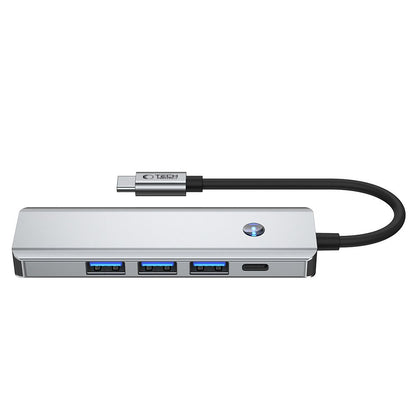 Hub USB-C Tech-Protect HB01, 1 x USB-A 3.0 - 2 x USB-A - 1 x USB-C - 1 x HDMI, Γκρι