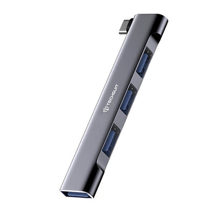 Hub USB-C Techsuit H13 ZenithDock, 4in1, Γκρι