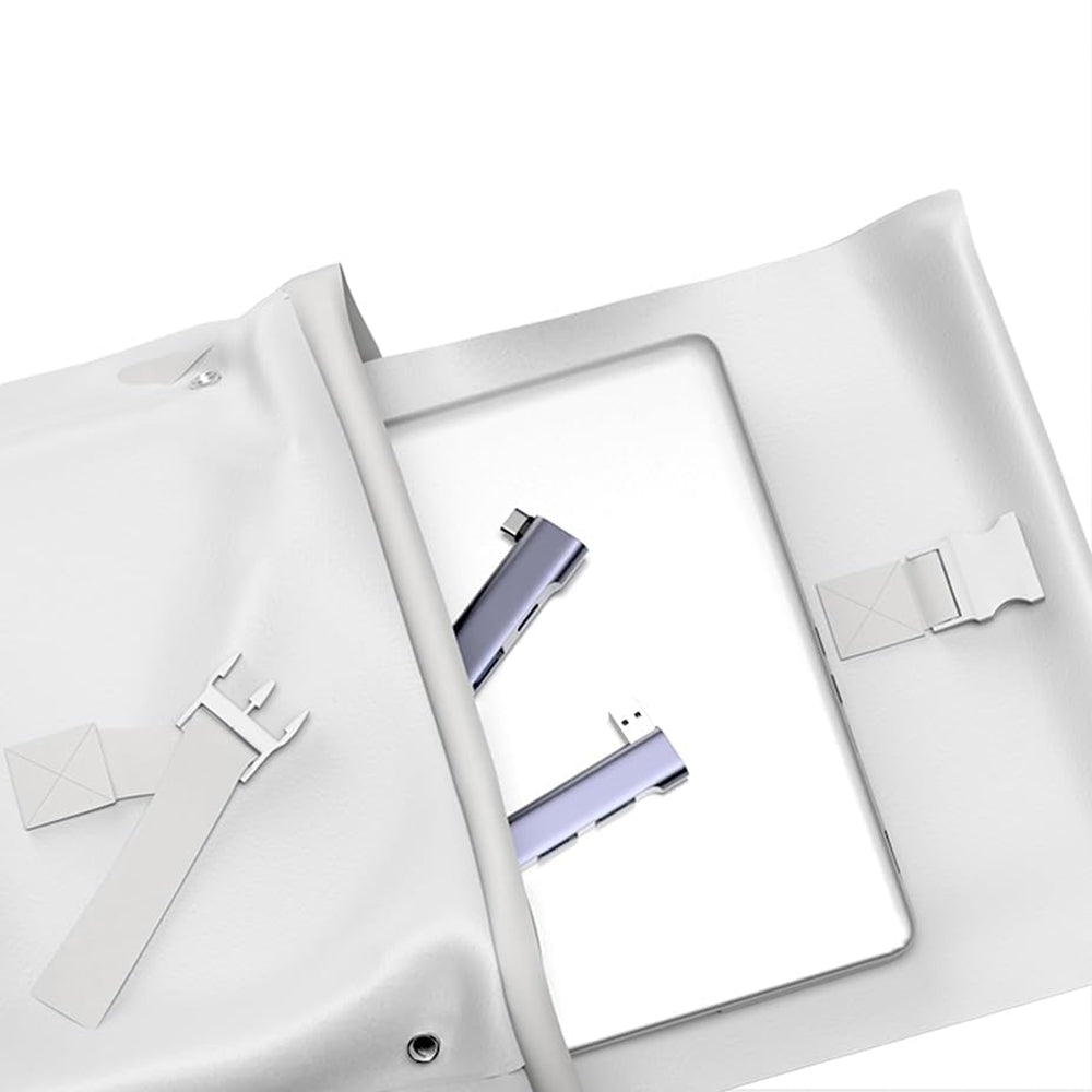 Hub USB-C Techsuit H13 ZenithDock, 4in1, Γκρι