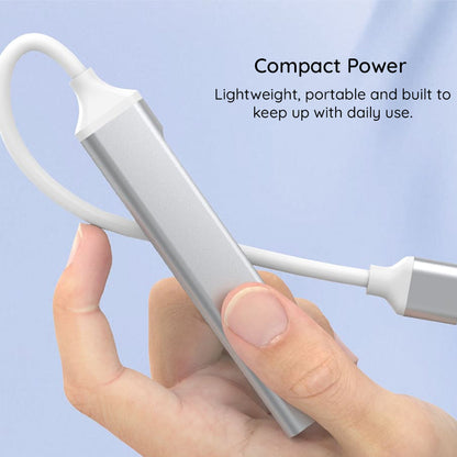 Hub USB-C Techsuit H18 PolarisBridge, 4in1, Γκρι Άσπρο