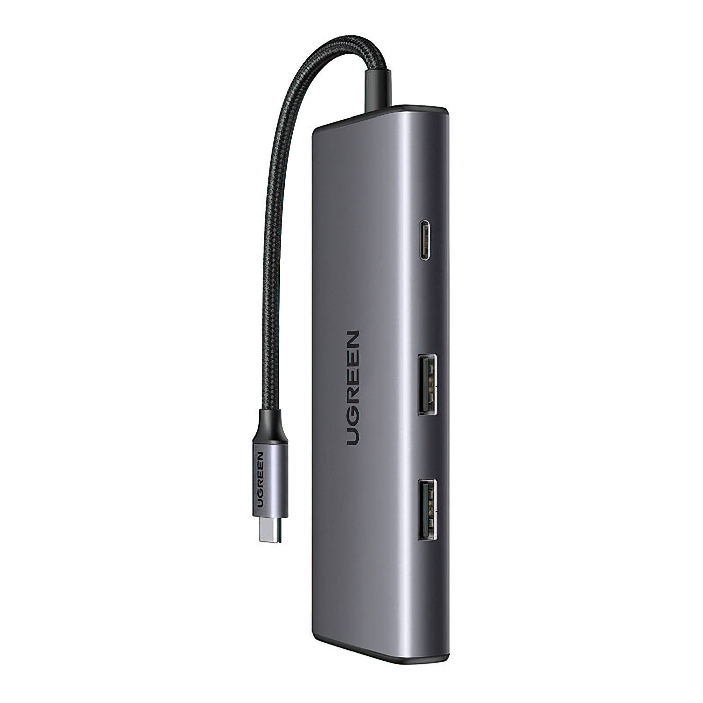 Hub USB-C UGREEN CM498 (15531), 2 x USB-A 3.2 - 2 x USB-C - 1 x HDMI - 1 x SD - 1 x microSD, Γκρι