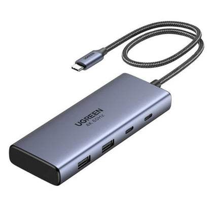 Hub USB-C UGREEN CM498 (45379), 2 x USB-A 3.2 - 3 x USB-C - 2 x HDMI, Γκρι